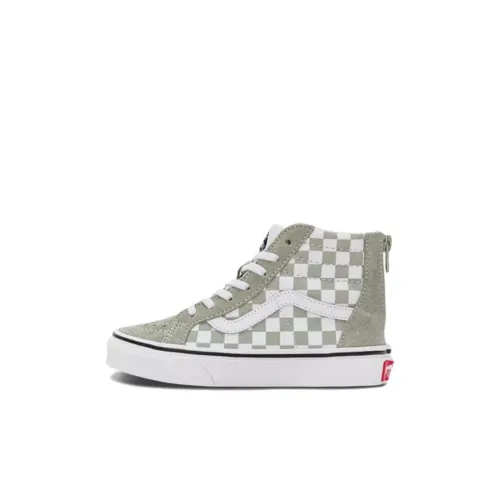 Vans SK8 Детские Скейтбординги High Топ Зеленый Для Дошкольников