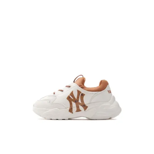 MLB Big Ball Chunky Fle Термический Противоскользящий Низкий Топ Детские Лайфстайл Обувь Экрю Детский