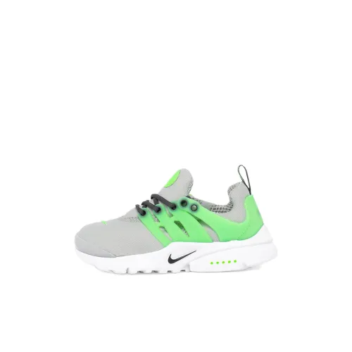 Nike Air Presto Амортизация Износостойкий Низкий Топ Детская Беговая Обувь Серый Зеленый Детский