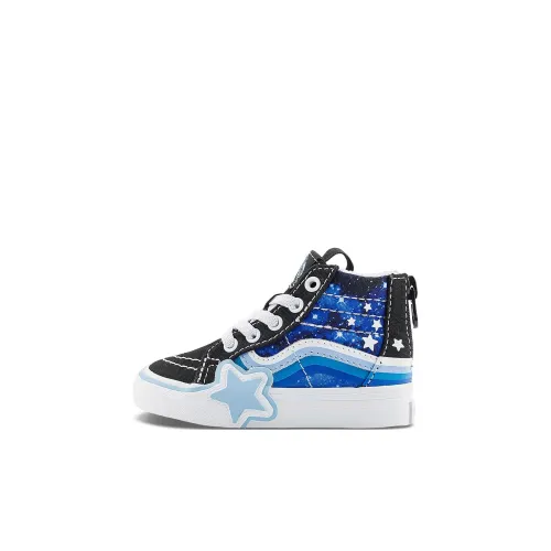 Vans SK8 Anti KICK Амортизация Высокие Кроссовки для малышей Черный Синий Infant Wa Toddler