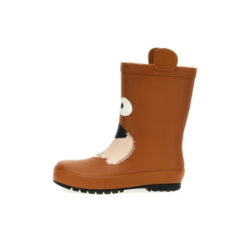 Stella McCartney Детские ботинки на высоком каблуке коричневые для малышей