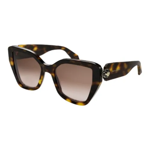 BVLGARI Пластиковая оправа ацетат эмаль бабочка солнцезащитные очки женские черепаховый цвет