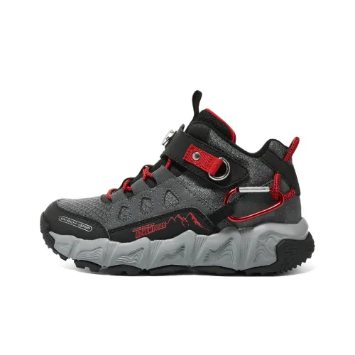 Skechers Kids' Кэжуал MID Топ Черный/Красный Школьный возраст