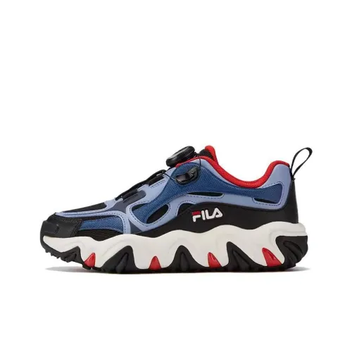 FILA KIDS Устойчивые к истиранию низкие детские кроссовки для тренировок синие