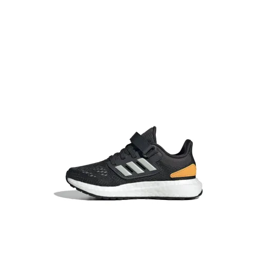 Adidas Pureboost 22 Устойчивый к истиранию Низкий Топ Детская Беговая Обувь Черная Детская