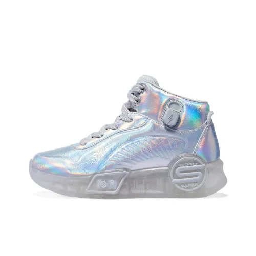 SKECHERS GIRLS Детская повседневная обувь Низкий топ Серебряный Школьный возраст