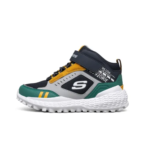 Skechers Slip-Resistant Shock Absorbers с устойчивостью к истиранию детские повседневные туфли синий зеленый для подростков