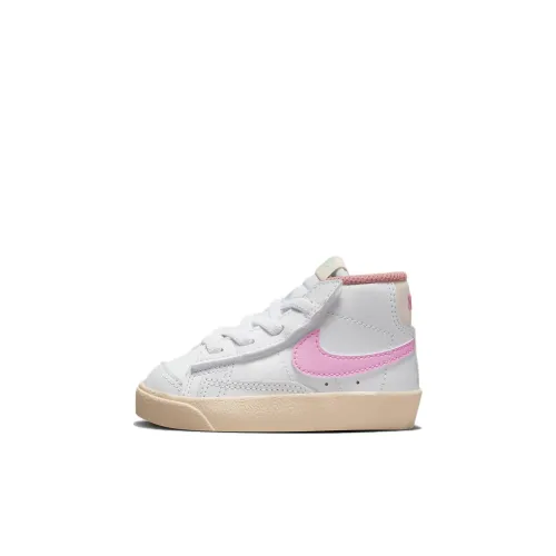 nike Blazer '77 Противоскользящие амортизаторы Slip Resistant Shock Absorbers MID Топ Обувь для малышей Розово-белый Infant And Toddler