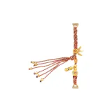 Многоцветный браслет из плетеного шнура в китайском стиле