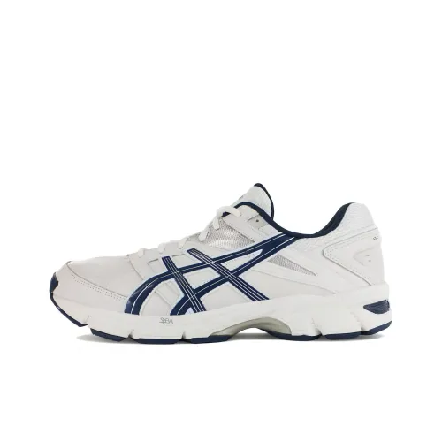 Asics Гель 190TR Low Top Спортивная обувь Мужская Белый Синий 2E Ширина