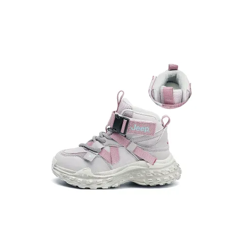 JEEP MID Топ Kids Lifestyle Shoes Персидский Розовый Детский