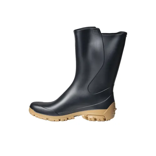 DECATHLON WELLIES 100 Водонепроницаемые и Износостойкие Резиновые сапоги Женские Черные Коричневые