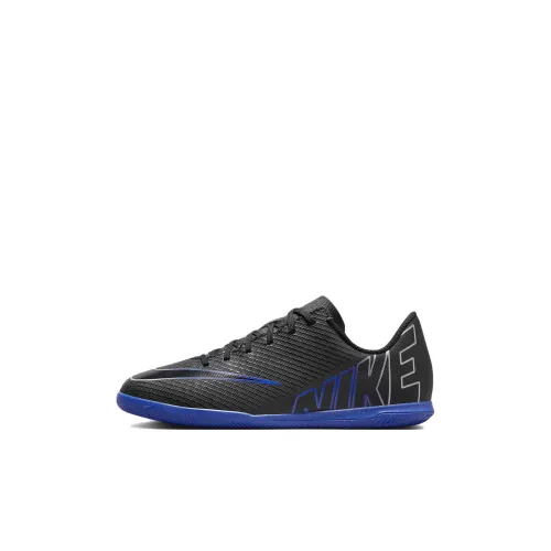 Nike Jr. Mercurial Vapor 15 Slip-resistant Abrasion-resistant Low-top Футбольные бутсы Black Blue Детские