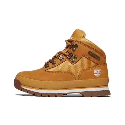 Timberland Euro Hiker Детская туристическая обувь, высокие ботинки, цвет пшеница, для школьного возраста