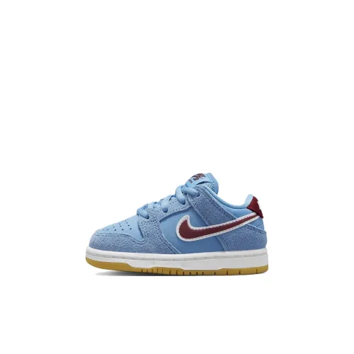 nike Dunk SB Slip-resistant Anti KICK Низкий Топ Обувь для малышей Синий Infant And Toddler