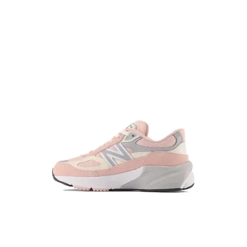 New Balance NB 990 V6 Low Топ Детская Беговая Обувь Розовый Дым Детская