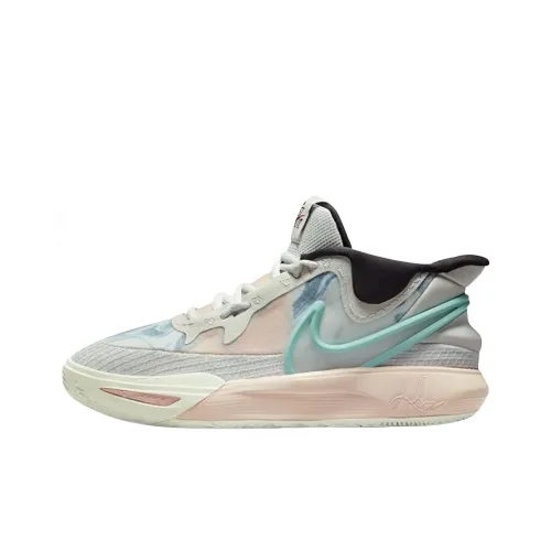 Nike Kyrie 8 Slip-Resistant Low Top Детские Баскетбольные Кроссовки Серый Розовый