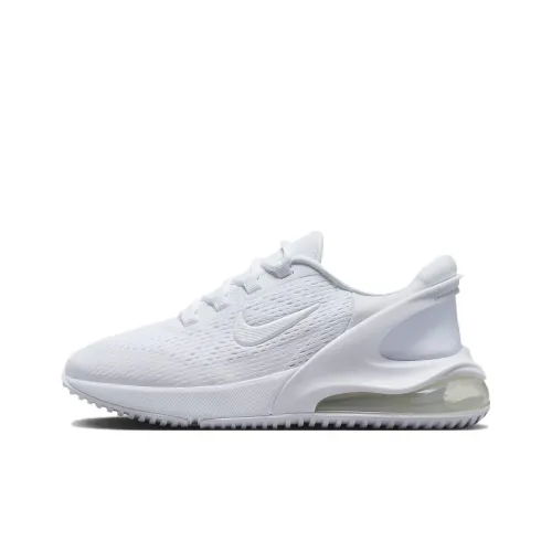 Nike Air Max 270 Go Abrasion Resistant Низкий Топ KIDS Lifestyle Shoes Белый
