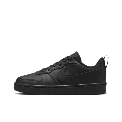 Nike Court Borough Slip Resistant Низкий Топ Детские Скейтбординги Черный