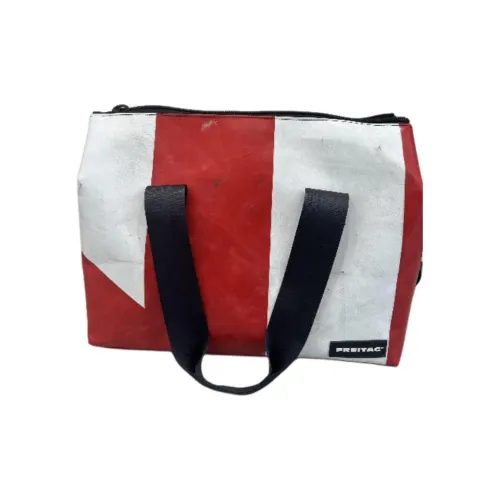 FREITAG PVC Экологичная Сумка Спортивная Сумка Сумка через плечо Сумка обычная унисекс Красный и Белый