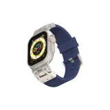 Меха Полоса Узор ~ Королевский Синий