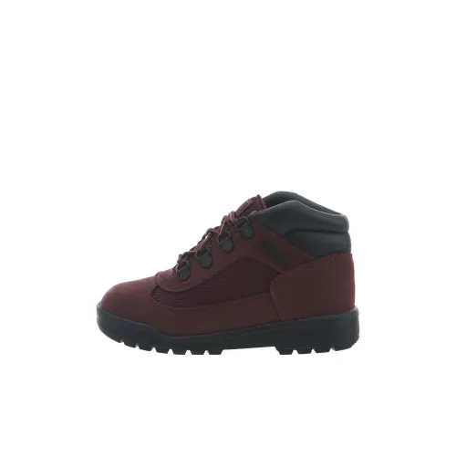 Timberland Field Boots Детские утепленные сапоги Бургундский Kids