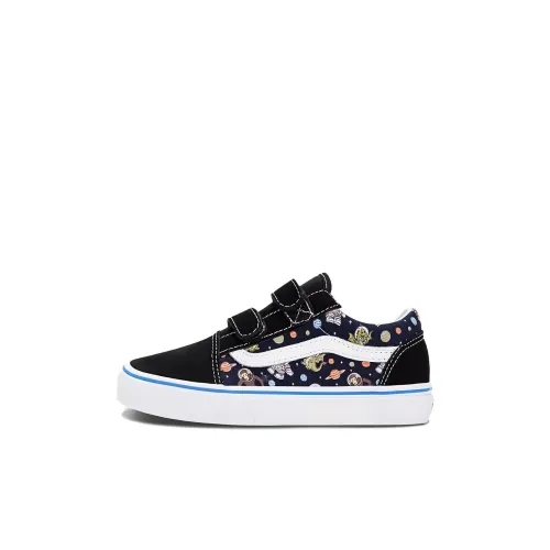 Vans Old Skool Collection Детские Скейтбординги Низкие Топы Черные Для Детей Дошкольный
