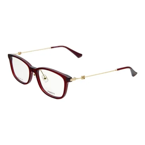 PORTS Пластина And Металл Прямоугольный Оправы для очков Женские Красный