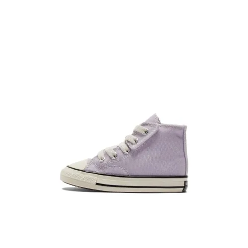 Converse Chuck 70S Chuck 70 1V Устойчивая к истиранию высокая обувь для малышей Фиолетово-белая для малышей и малышей