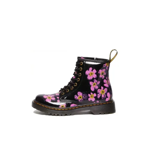Dr.Martens Low Cut Детские ботинки Черный Розовый Детский