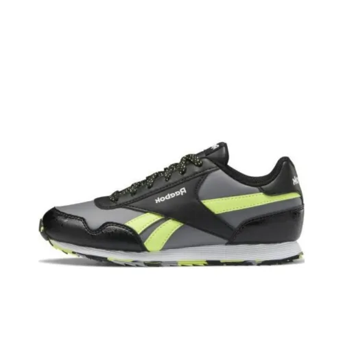 Reebok Classic Leather Детская беговая обувь Низкий топ Черный Зеленый Школьный возраст