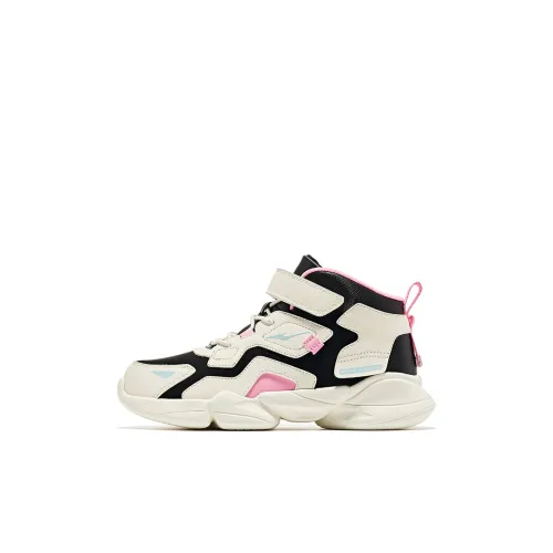 ERKE KIDS Беговые кроссовки Low Топ Positive Черный/Дуб Белый Флис Kids