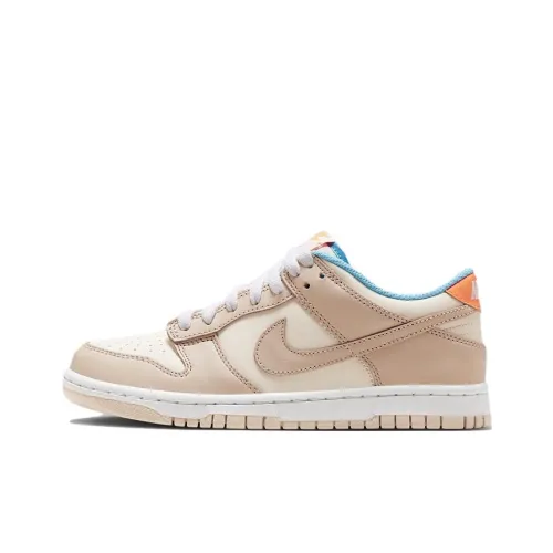 Nike Dunk Детские Скейтбординги Низкий Топ Экрю Унисекс
