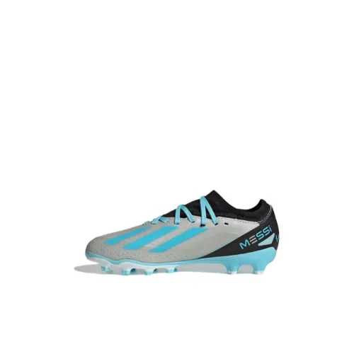 Adidas X Crazyfast.3 Детские футбольные бутсы, низкий топ, серый, синий, Kids