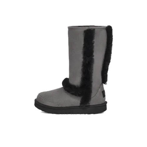 UGG Детские ботинки на высокий щиколотке серые для малышей