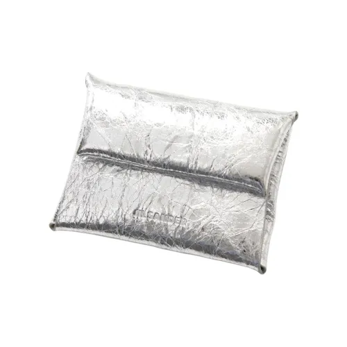 JIL SANDER Sheepskin Wallet Mini Unisex Metallic JIL SANDER Овчина Кошелек Мини Унисекс Металлик