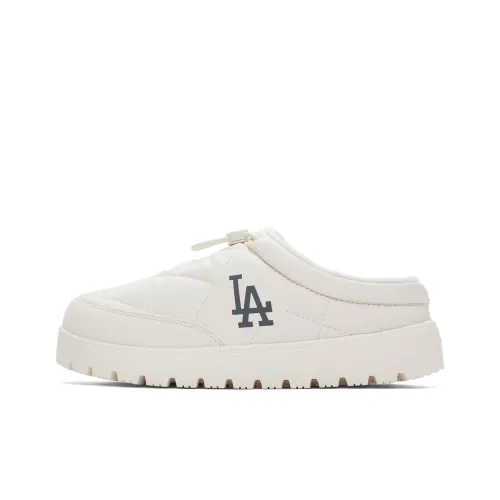 MLB Los Angeles Dodgers Противоскользящий устойчивый к истиранию винтажный с узором "ромб" тисненый хлопок мюли унисекс кремовый