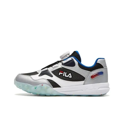 FILA KIDS Нескользящий Легкий Низкий Топ Детская Беговая Обувь Черный FILA Белый Подростки