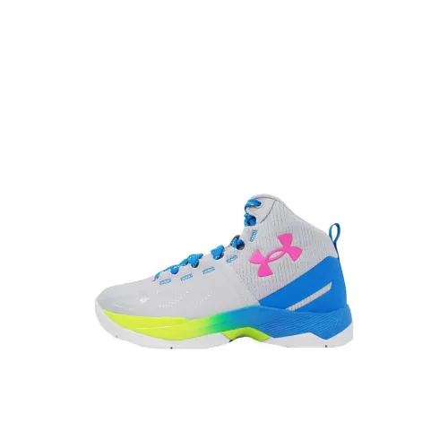 Under Armour Curry 2 Детские баскетбольные кроссовки MID Топ Серый Kids