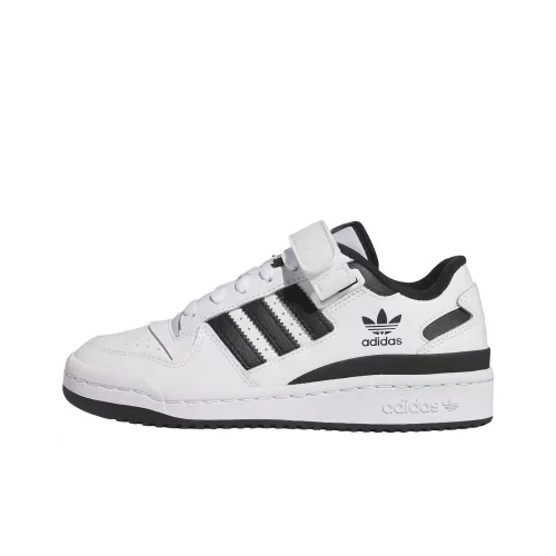 Adidas Originals FORUM Low Топ Детский Скейтбординг Белый Черный