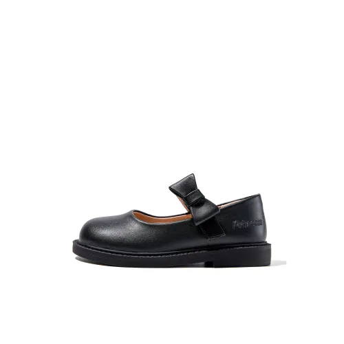 Disney Устойчивые к истиранию Низкие Кожаные Туфли Черные Детские