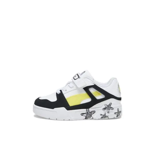 SPONGEBOB SQUAREPANTS X PUMA X SPONGEBOB Низкие кроссовки для скейтбординга Белый Черный Желтый Детские