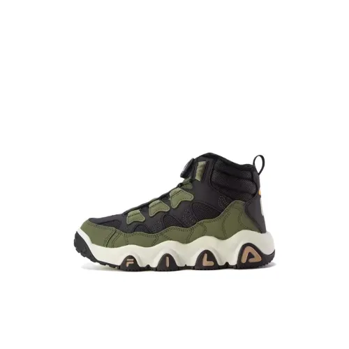 FILA KIDS Устойчивый к истиранию Термический Низкий верх И Ботинки Темно-оливковый Зеленый Черный Детский