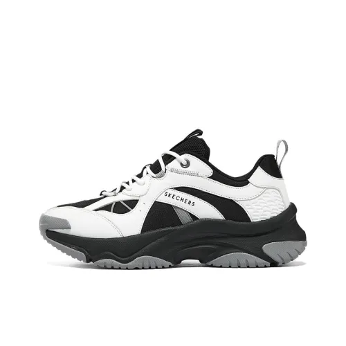 Skechers Mantle Moon Обувь Низкий Топ Толстая Подошва Кроссовки Женские Черный Белый