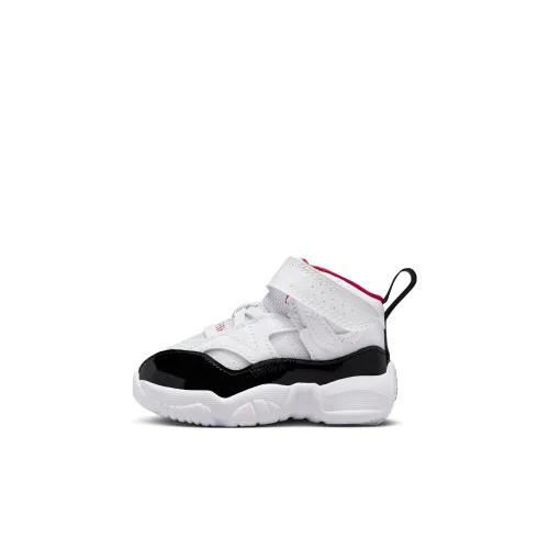 Jordan Jumpman Два Trey Устойчивые к истиранию MID Топ Обувь для малышей Белый Infant Wa Toddler