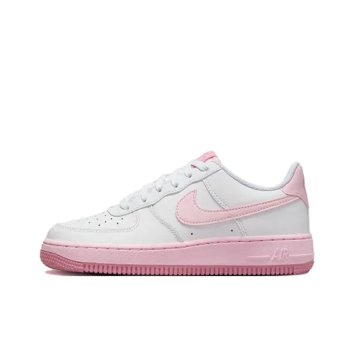 Nike Air Force 1 Low Slip-Resistant Low Top Детские Скейтбординги Белый Розовый