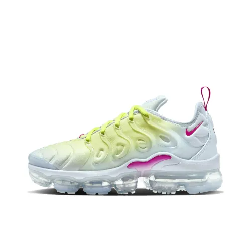 Nike Air Vapormax Plus Воздух Устойчивый к абразиву Низкий Топ KIDS Лайфстайл Обувь Светло-лимонный цвет Подростки