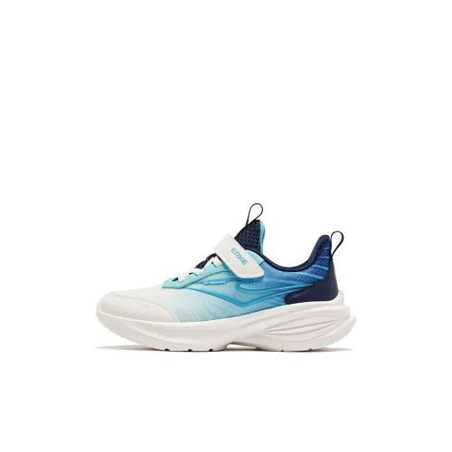 ERKE KIDS Aurora Shadow Противоскользящий Дышащий Легкий С амортизацией Низкий топ Беговые кроссовки Белый Синий Детский