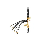 Черный браслет в китайском стиле, тканый шнур