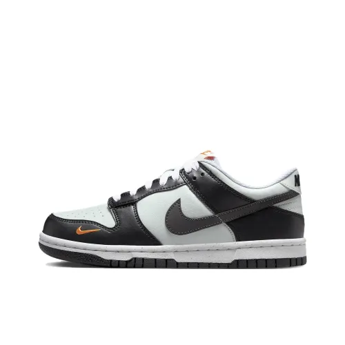 Nike Dunk Slip Resistant Abrasion Resistant Низкий Топ Детские Скейтбординги Черный Синий